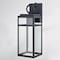 Vaxcel Hubbard 6-in 1 Light Dusk to Dawn Textured Black Outdoor Wall Lantern Clear Glass Shade T0721 - alternate 10
